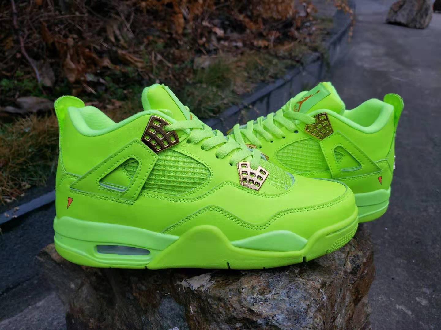 New Air Jordan 4 Retro Apple Green Shoes